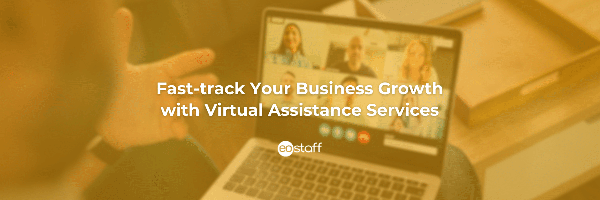 Illustration representing fast-tracking business growth with virtual assistance services.