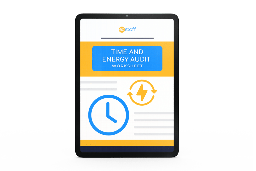Time and Energy Audit Worksheet Tablet
